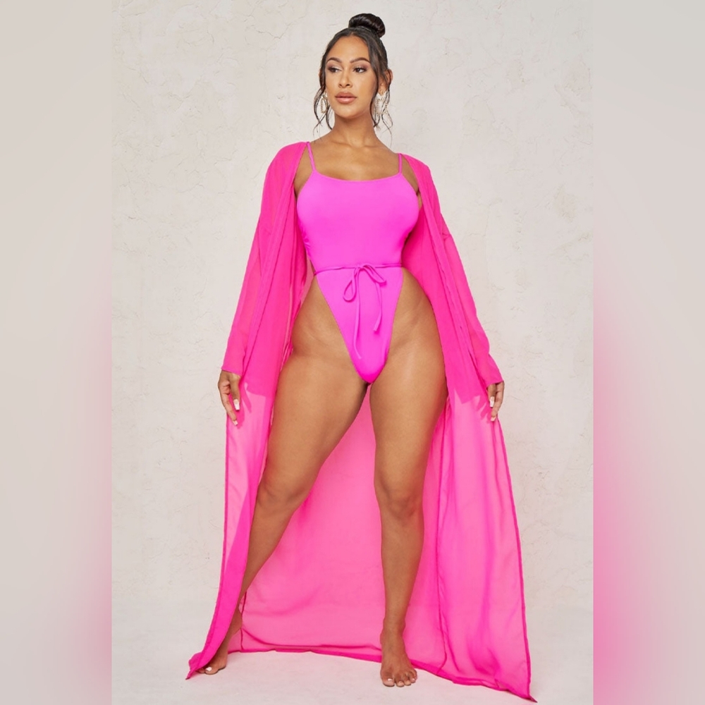 Think pink festival beach coverup